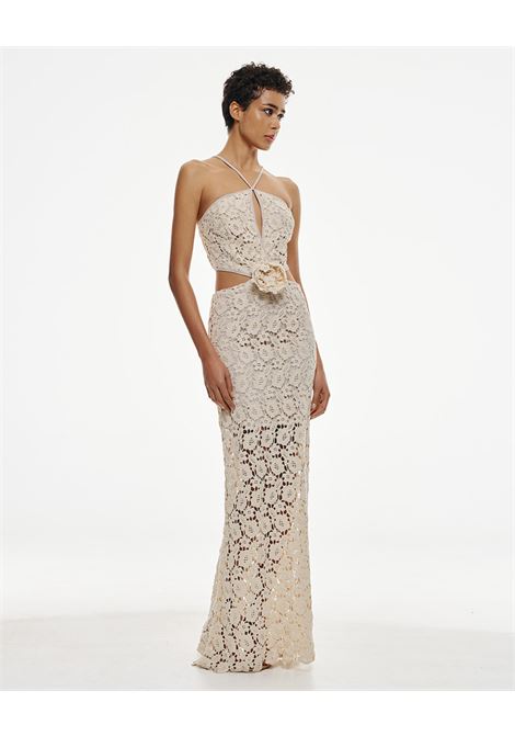 Knitted lace dress ACCESS fashion | 53-3419-239ECRU